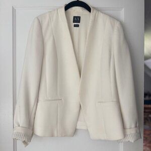 White Armani Exchange blazer